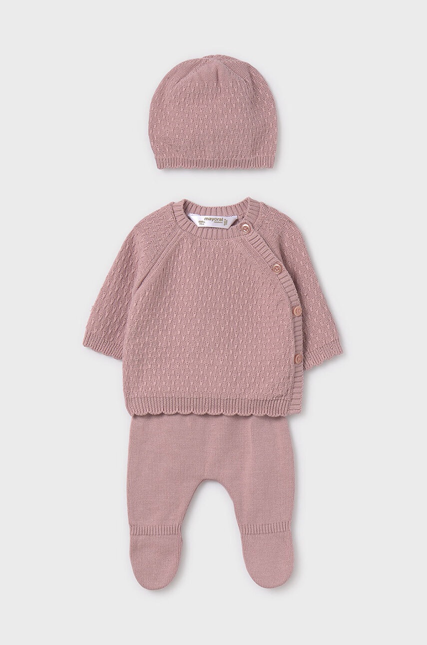 

Комплект за бебета Mayoral Newborn в розово 9514, Розов