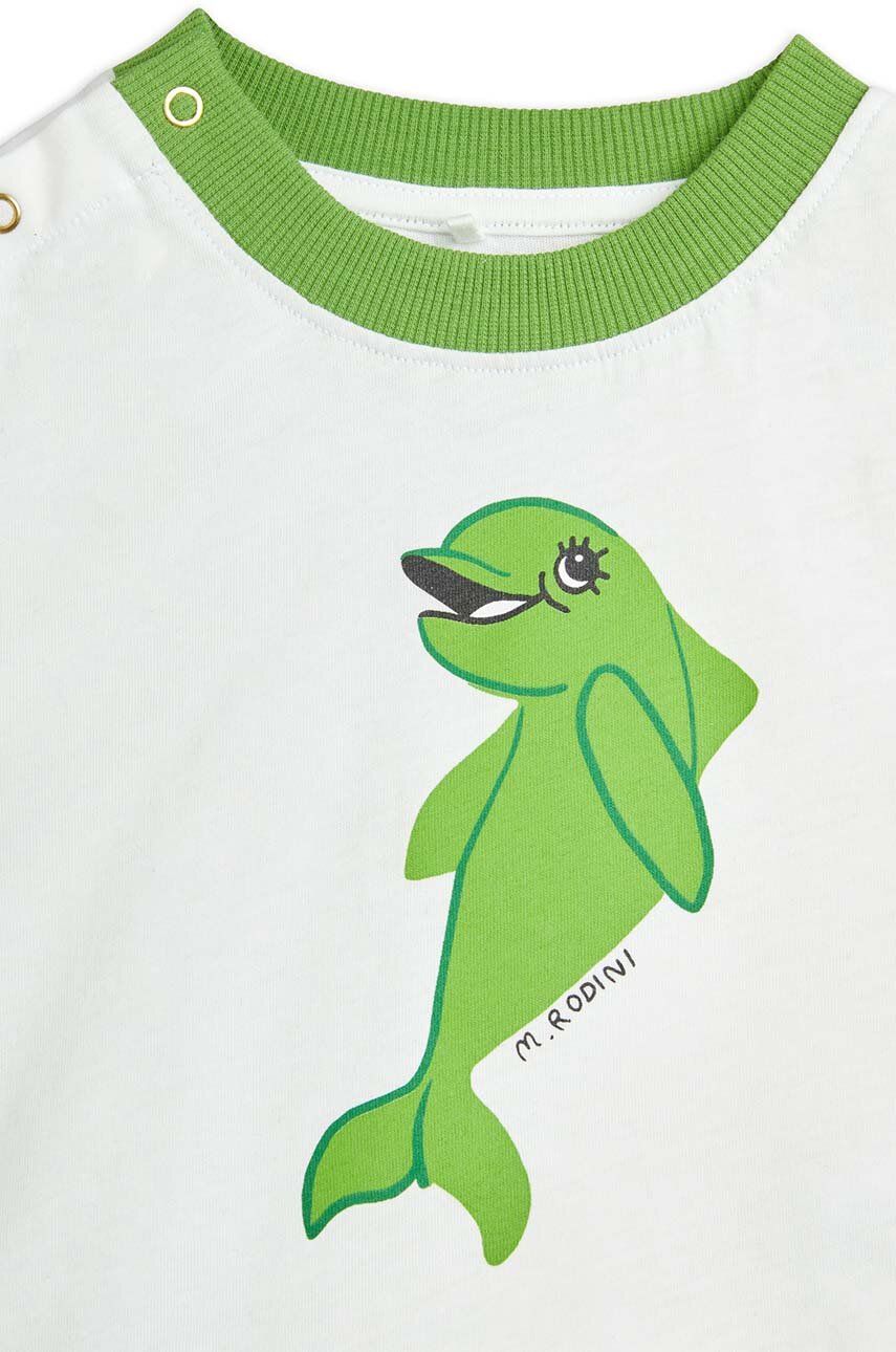 Mini Rodini Compleu Bebe Dolphin Culoarea Verde