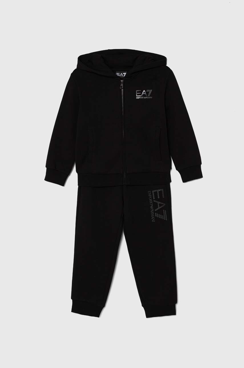 EA7 Emporio Armani trening copii culoarea negru, 6DBV56 BJEXZ - Treninguri.eu