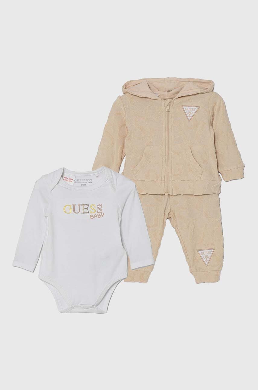 

Комплект за бебета Guess в бежово H4YW03 KBU64, Бежов