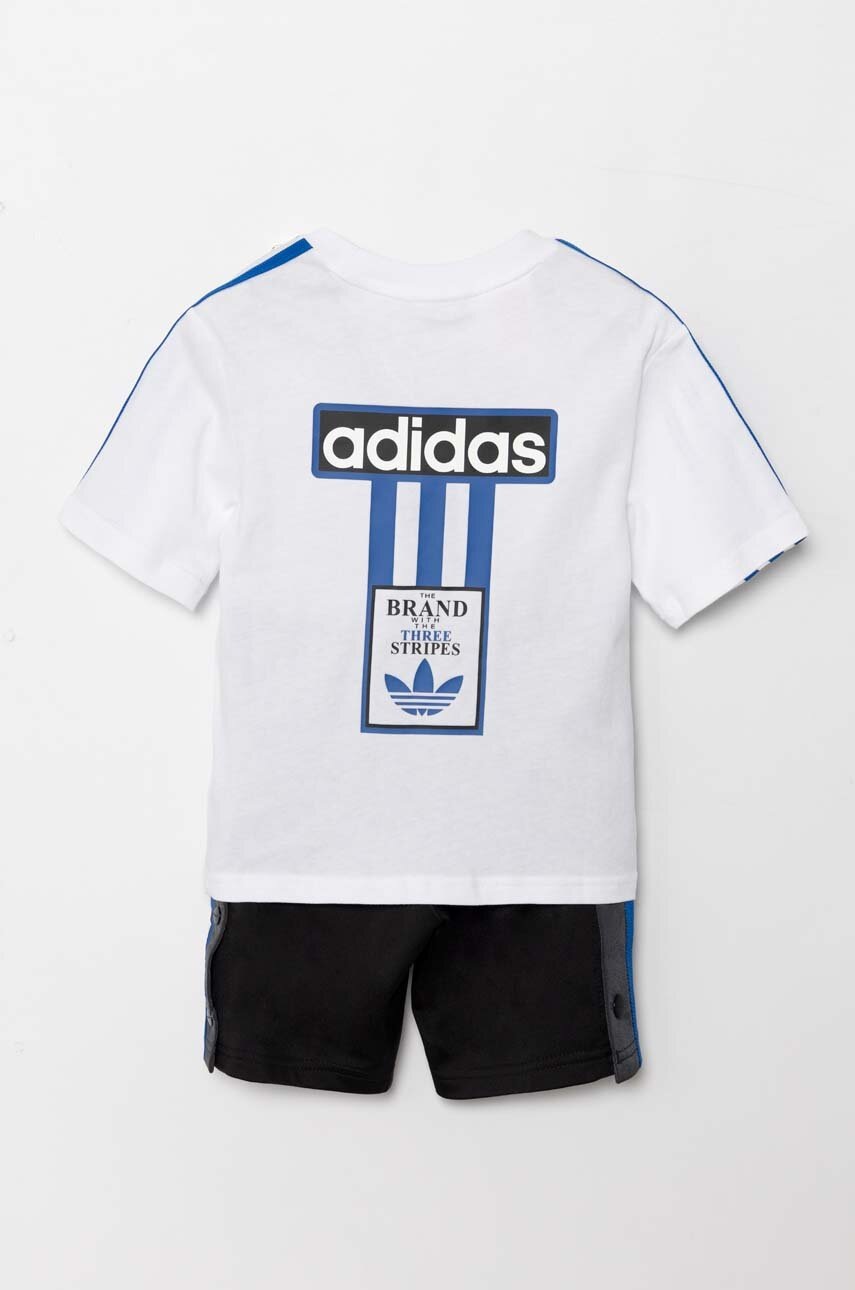 Детский комплект adidas Originals SHORT TEE SET цвет белый IW3588