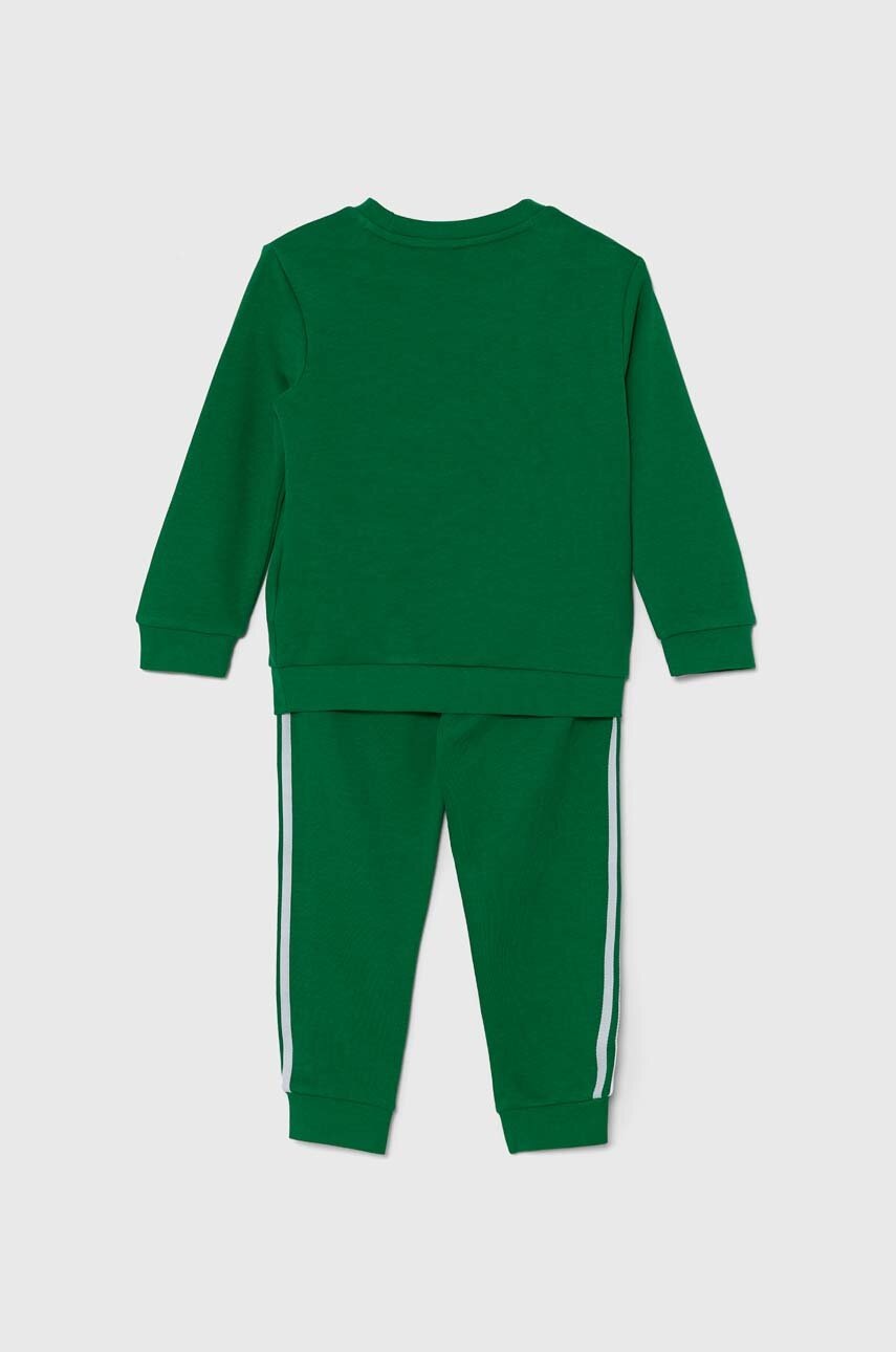 Дитячий спортивний костюм adidas Originals CREW SET колір зелений IX5153
