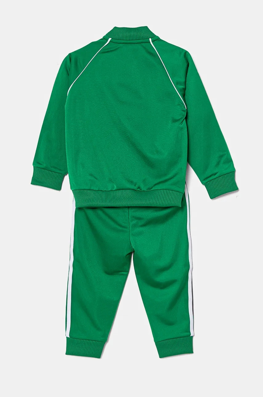 Детский спортивный костюм adidas Originals SST TRACKSUIT цвет зелёный IX5176 Детский спортивный костюм adidas Originals SST TRACKSUIT цвет зелёный IX5176