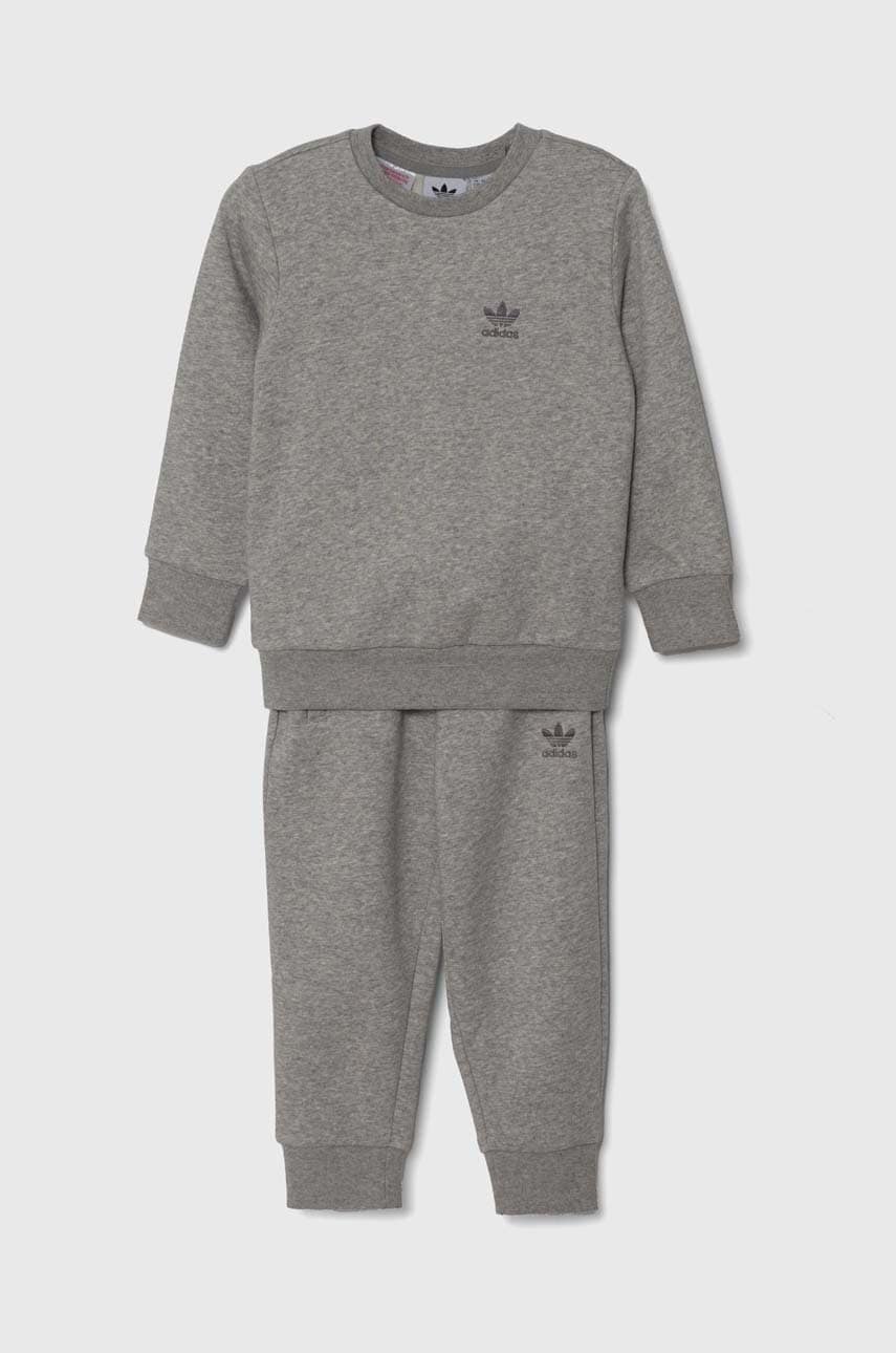adidas Originals trening copii TREFOIL CS culoarea gri, IX9834