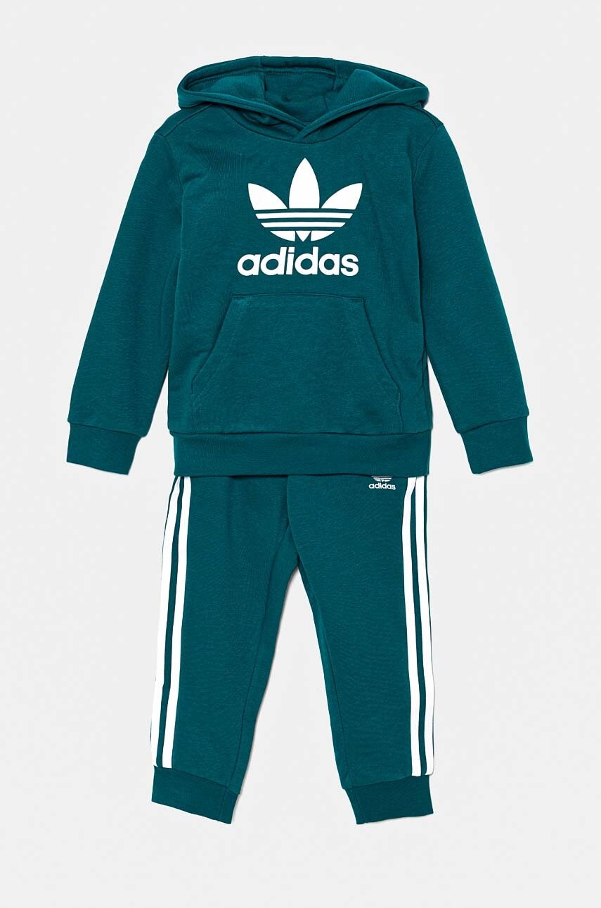 adidas Originals trening copii HOODIE SET culoarea verde, IY4789