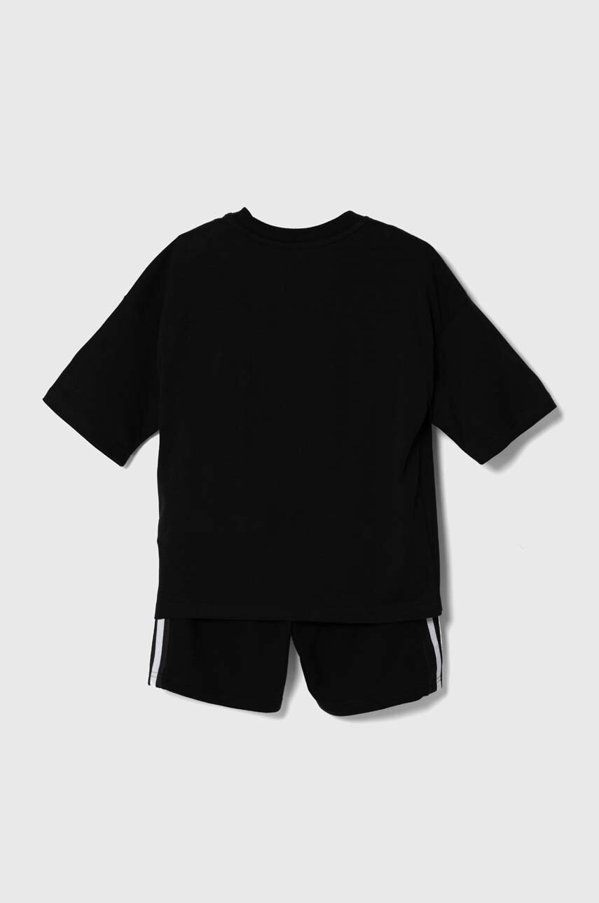 Детский комплект adidas Originals SHORT TEE SET цвет чёрный IY4817 Детский комплект adidas Originals SHORT TEE SET цвет чёрный IY4817