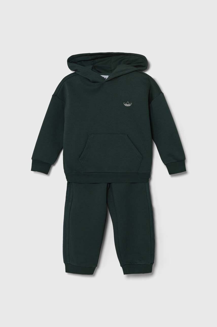 adidas Originals trening copii HOODIE SET culoarea verde, IY9527