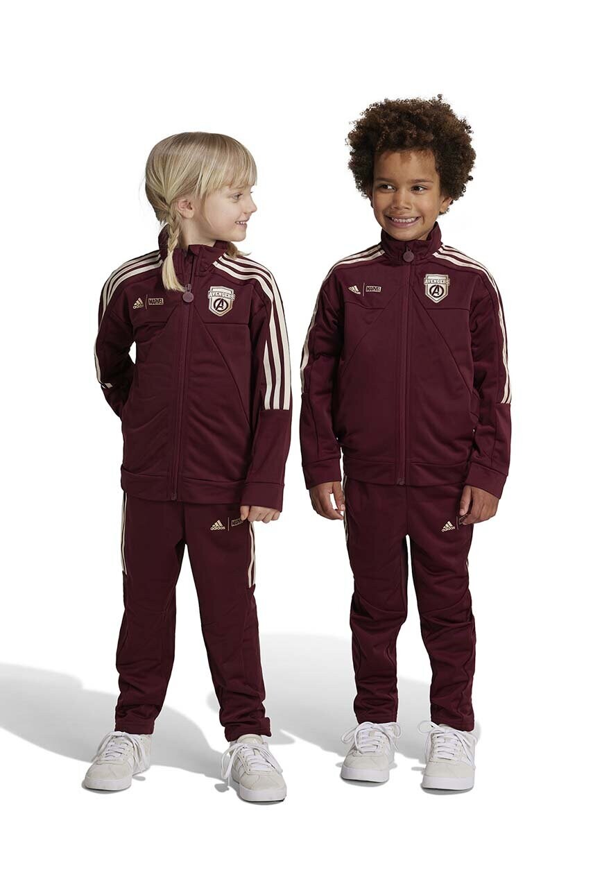 adidas trening copii LK MRVL AV TS culoarea bordo, JG1257