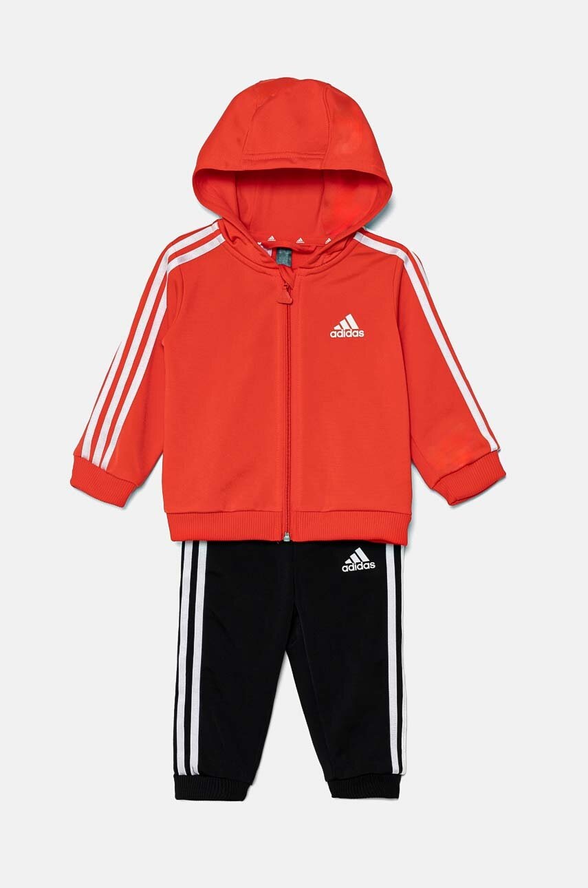 

Бебешки анцуг adidas I 3S SHINY TS в червено IZ4991, Червен