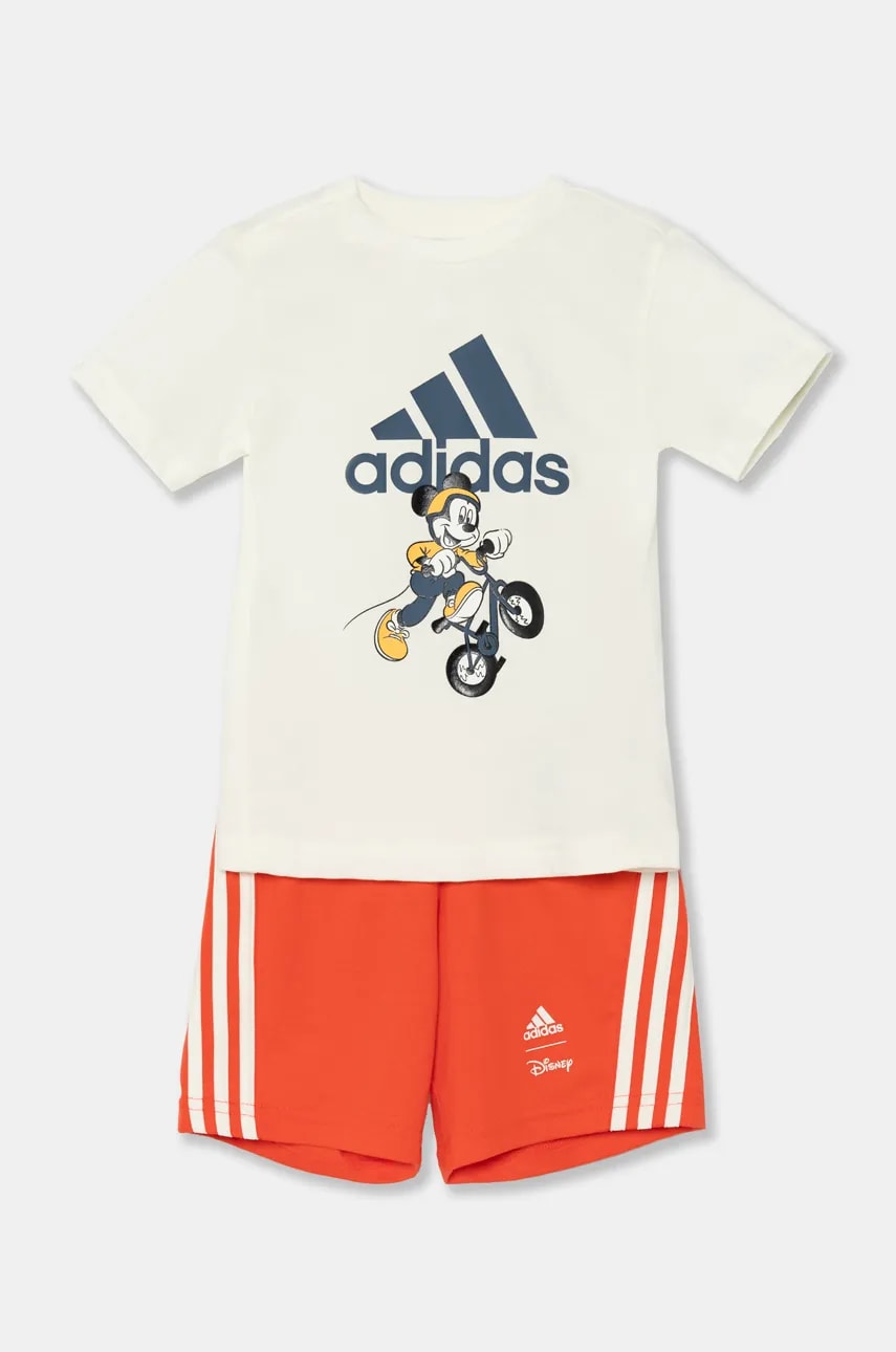 adidas compleu bebe I DY MM T SET culoarea rosu, JG1255 adidas compleu bebe I DY MM T SET culoarea rosu, JG1255