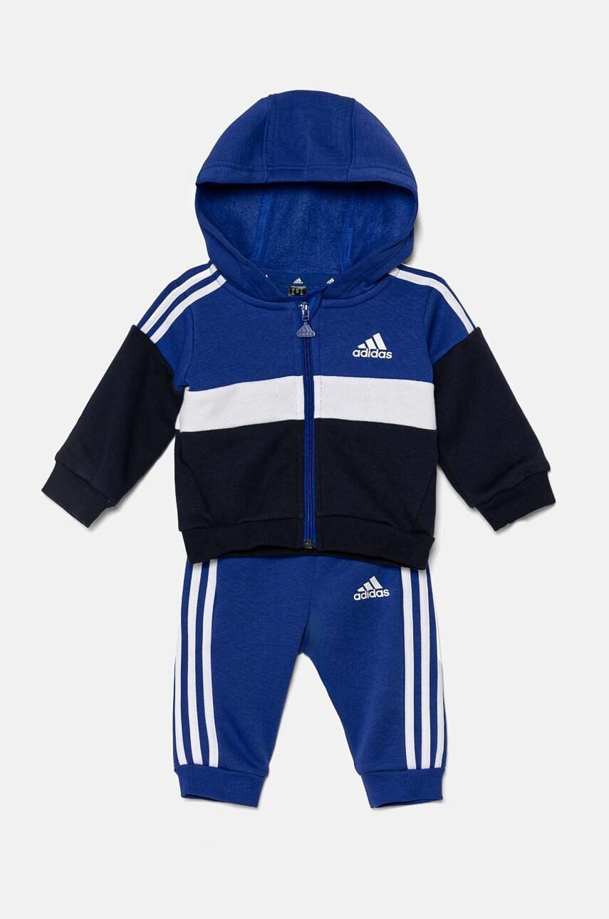 adidas trening bebelusi I 3S TIB FL TS culoarea albastru marin, IW3492