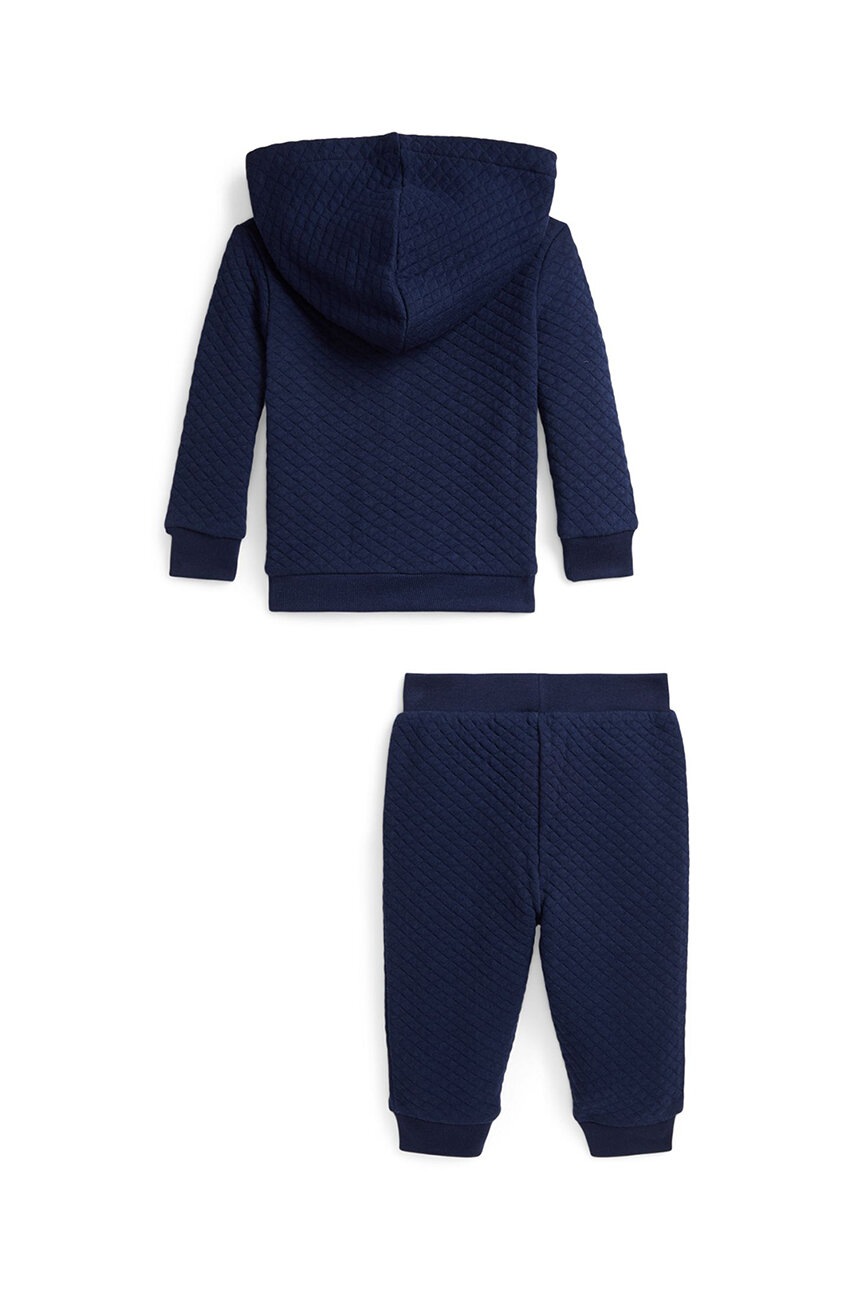 Хлопковый костюм для младенцев Polo Ralph Lauren цвет синий 320952892001
