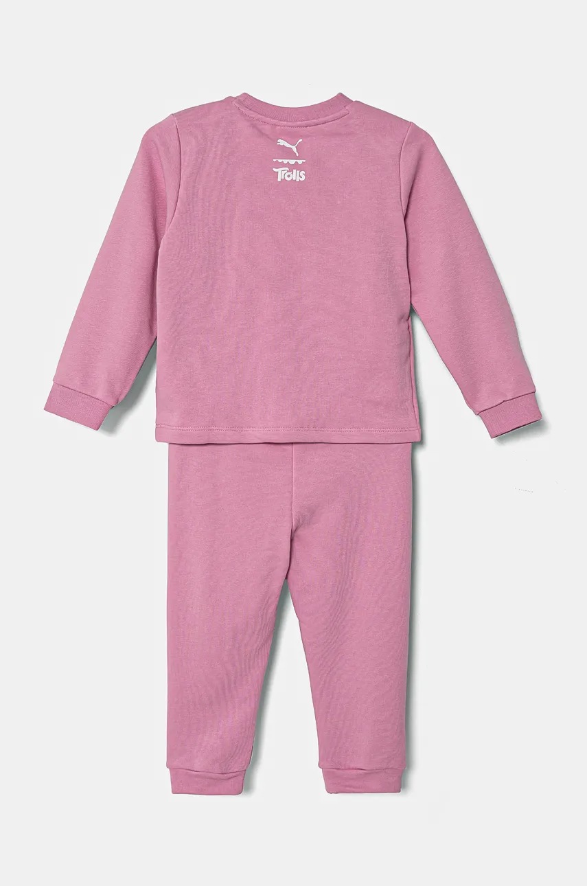 Cпортивний костюм для немовлят Puma X TROLLS Minicat Crew Jogger TR колір рожевий 627382