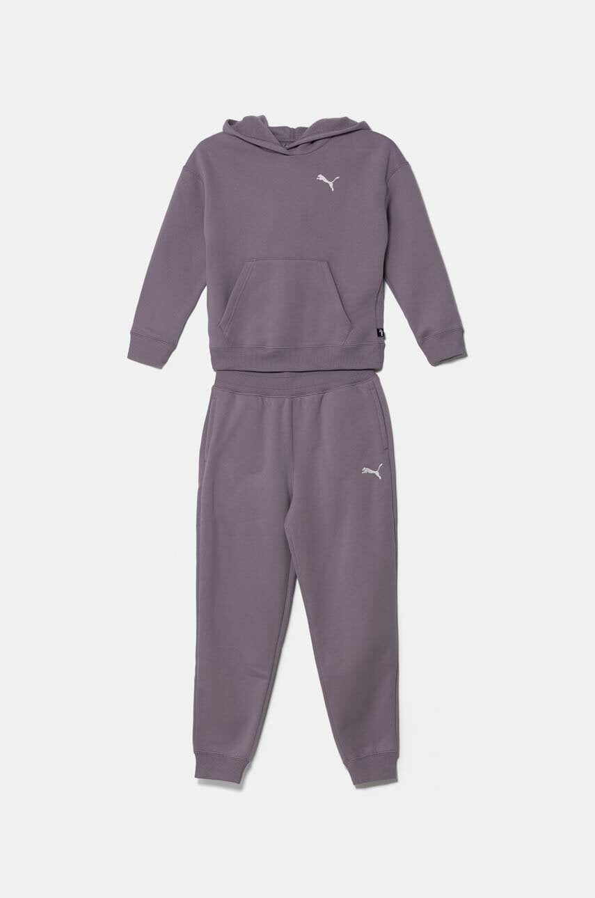 Puma trening copii Loungewear Suit culoarea violet, 683320