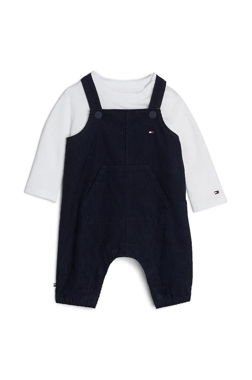 Pamučni Komplet Za Bebe Tommy Hilfiger Boja: Crna, KN0KN01920