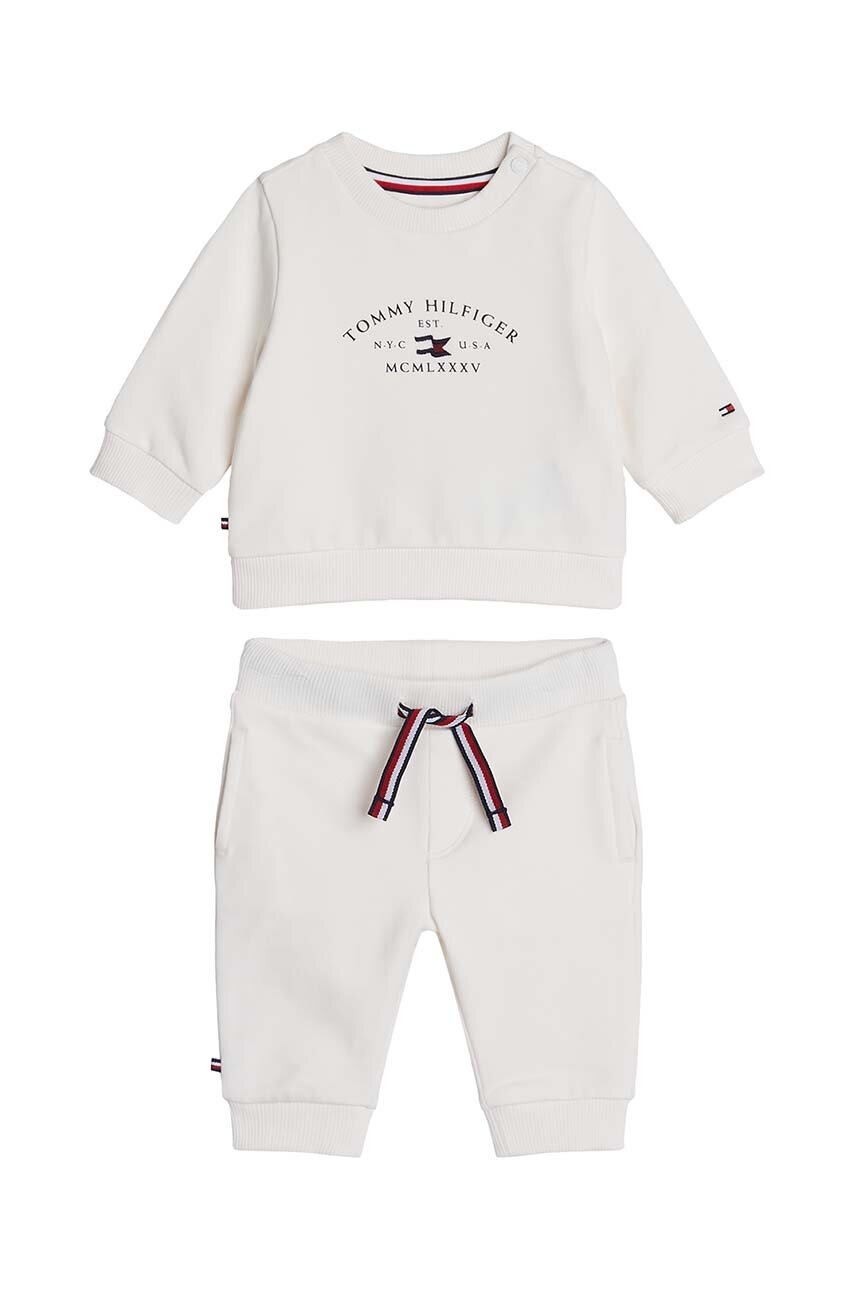 

Бебешки анцуг Tommy Hilfiger в бяло KN0KN01939, Бял