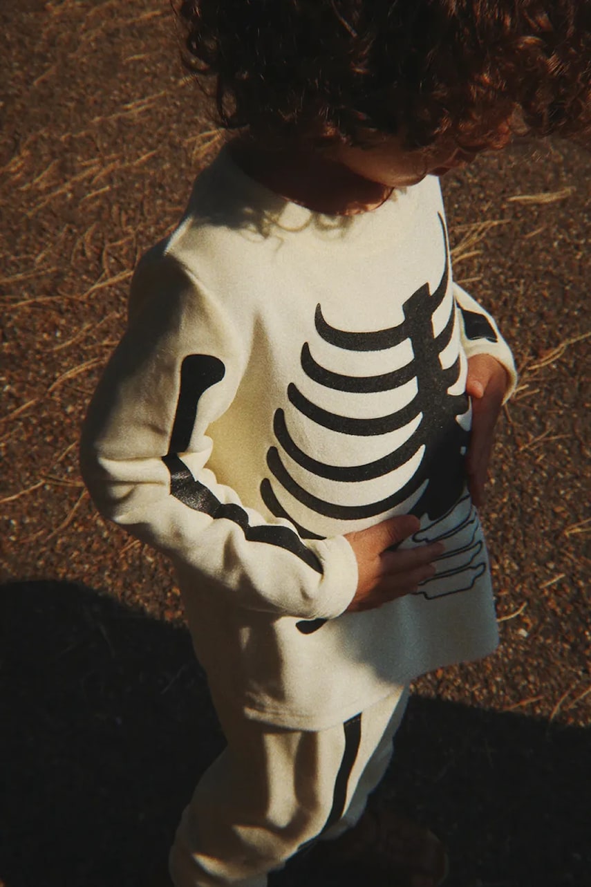 Konges Sløjd trening copii HALLOWEEN SKELETON SET culoarea bej, KS102184