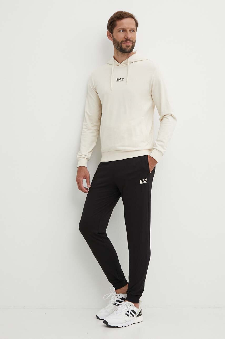 

Памучен анцуг EA7 Emporio Armani в бежово PJVRZ.8NPV64, Бежов