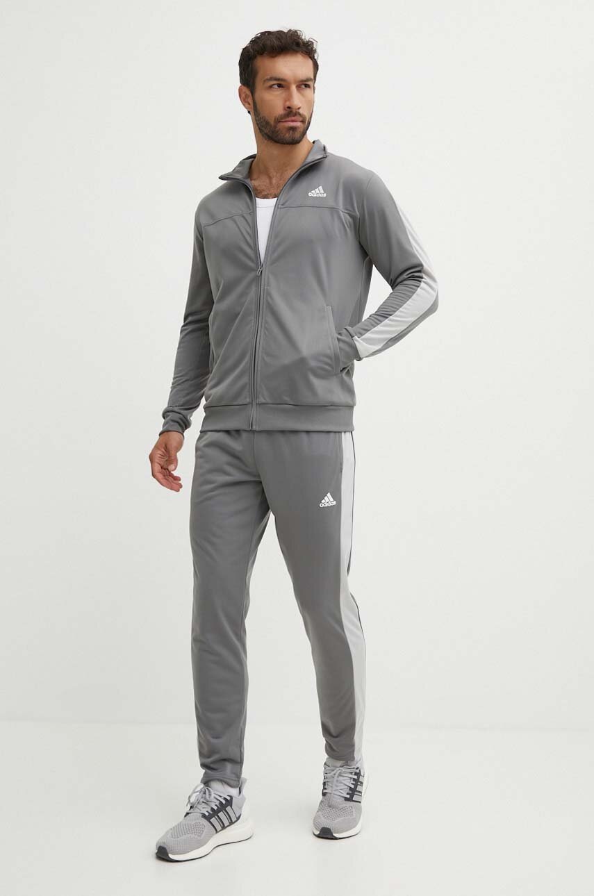 

Анцуг adidas Essentials мъжки в сиво IY6672, Сив