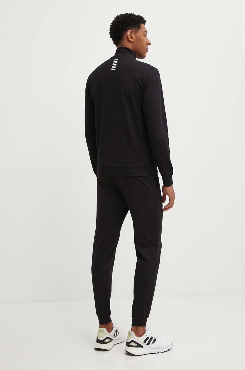 Бавовняний спортивний костюм EA7 Emporio Armani колір чорний PJVRZ.8NPV60 