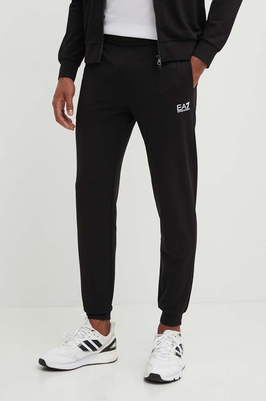 Бавовняний спортивний костюм EA7 Emporio Armani колір чорний PJVRZ.8NPV60 