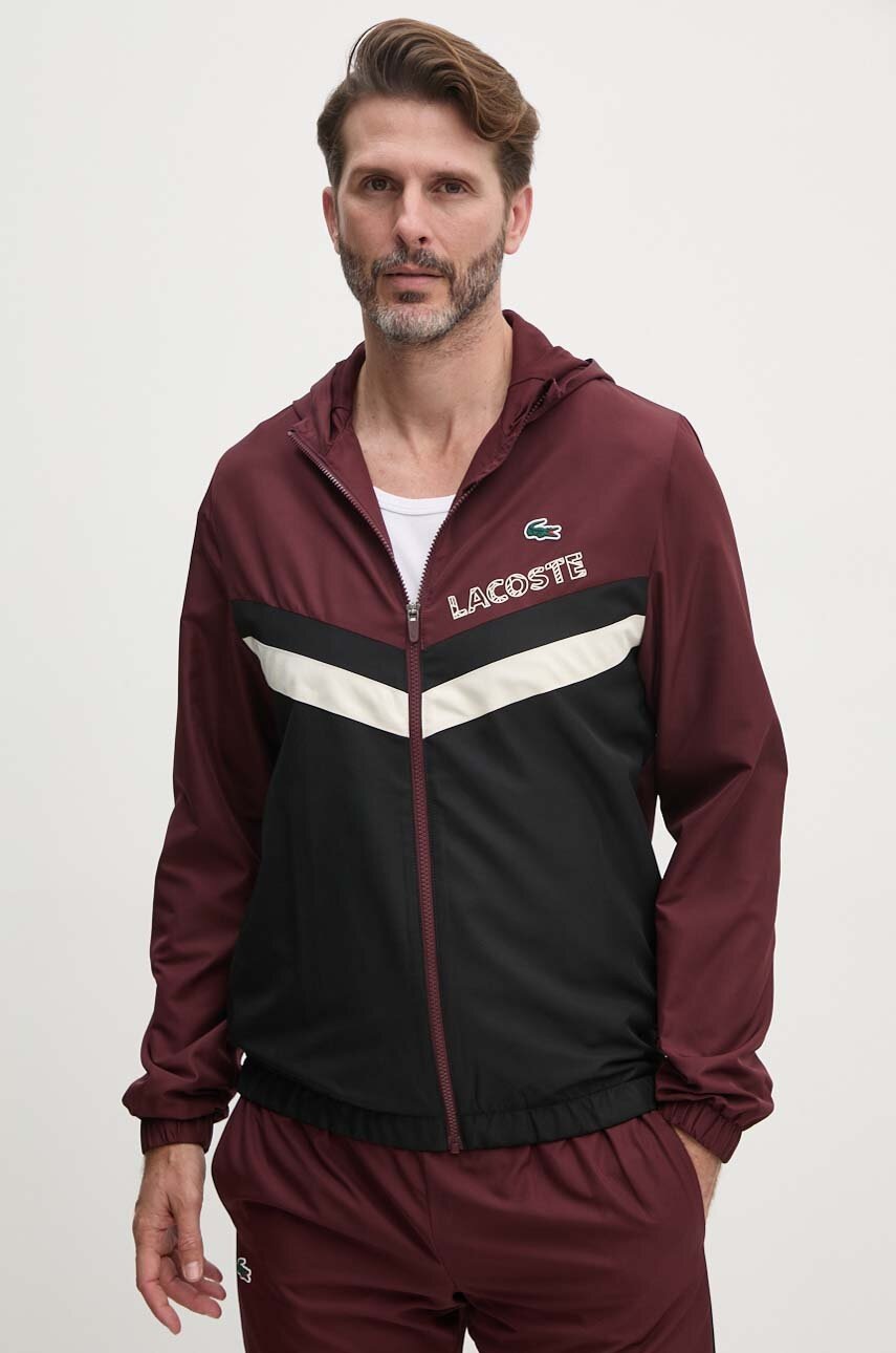 Спортивний костюм Lacoste чоловічий колір бордовий WH4241 
