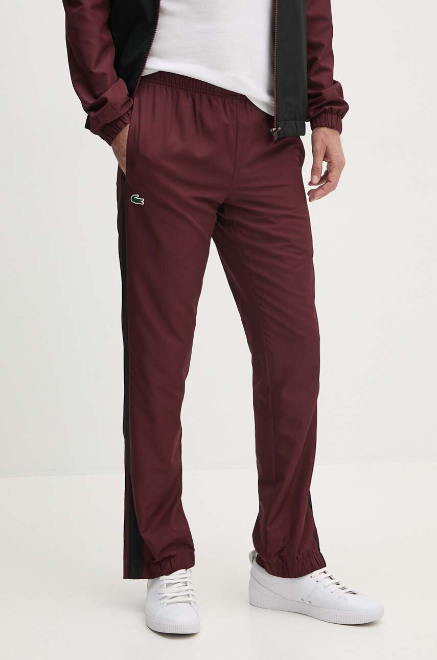Спортивний костюм Lacoste чоловічий колір бордовий WH4241 