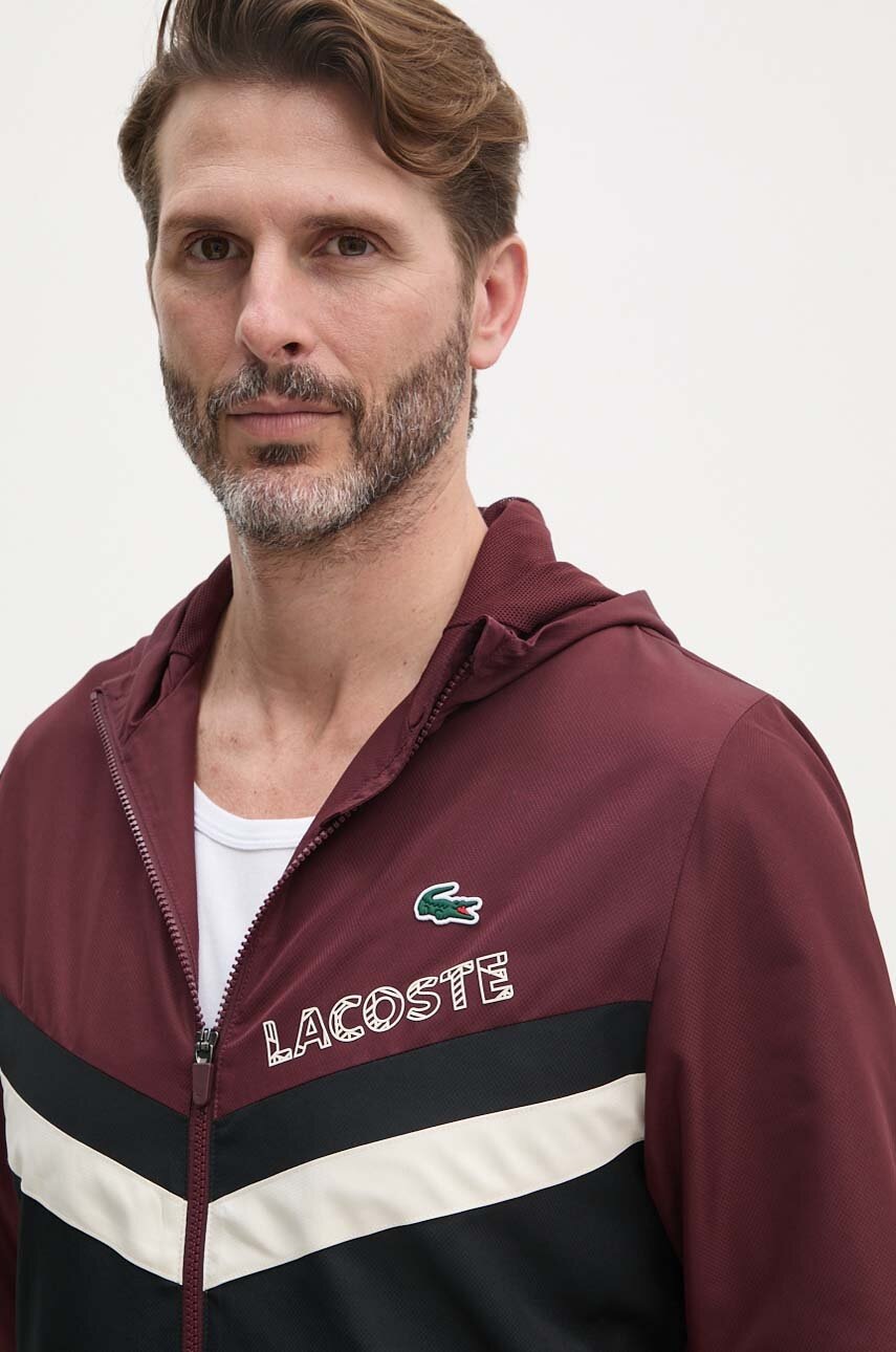 Спортивний костюм Lacoste чоловічий колір бордовий WH4241 