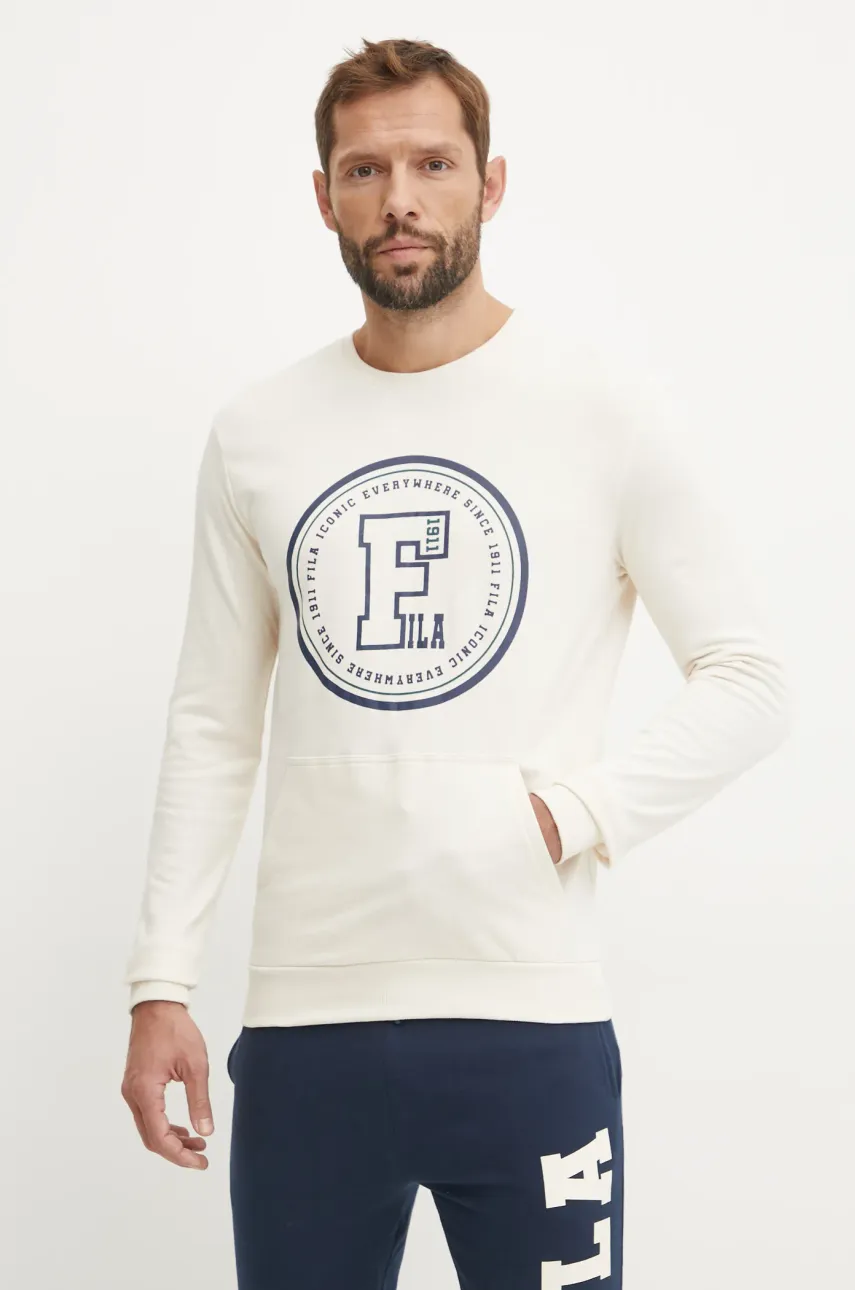 Хлопковый спортивный костюм Fila цвет бежевый FPW1199 Хлопковый спортивный костюм Fila цвет бежевый FPW1199