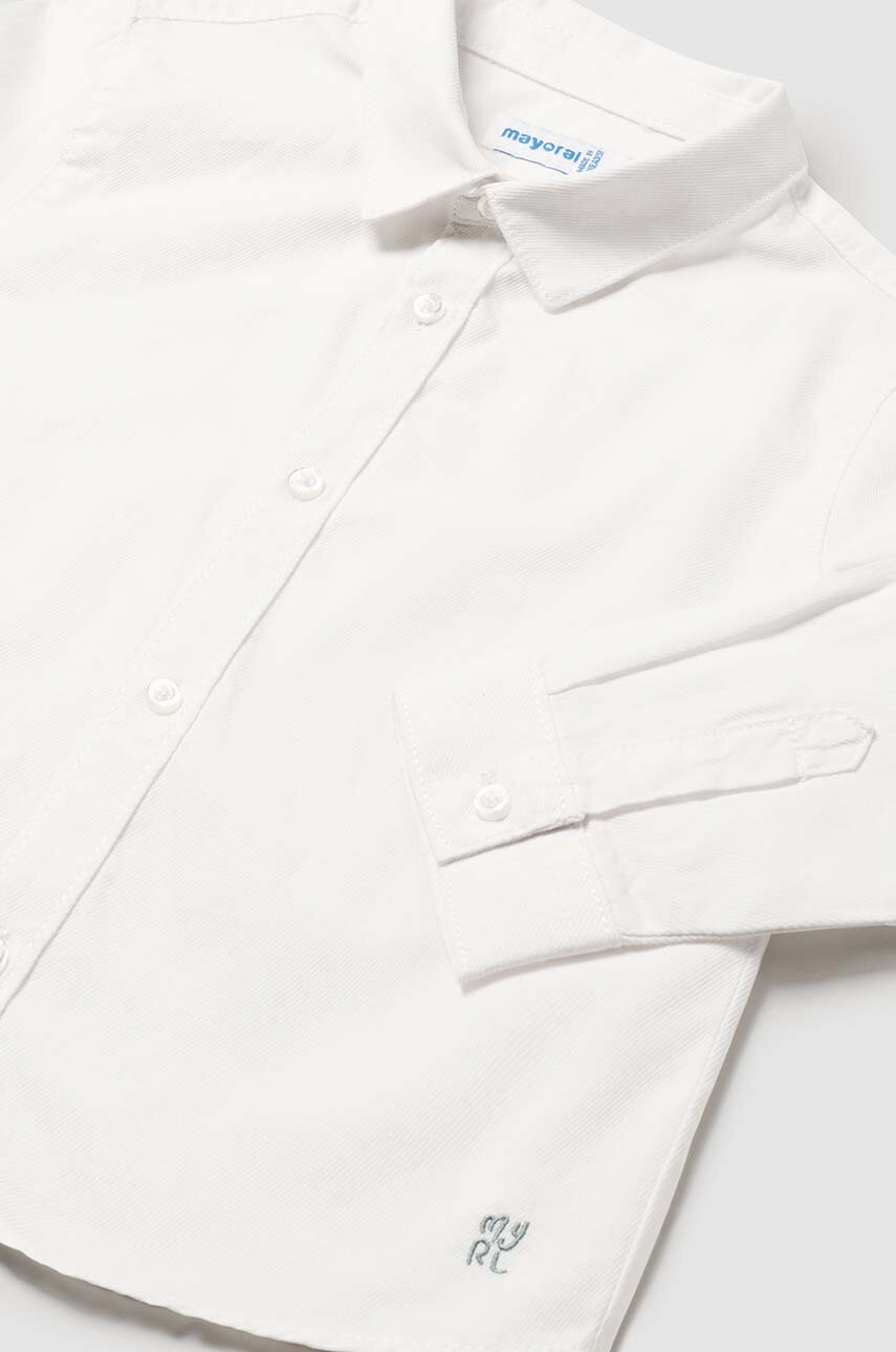 Хлопковая рубашка для младенцев Mayoral цвет белый 124 в Хмельницком Хлопковая рубашка для младенцев Mayoral цвет белый 124 в Хмельницком
