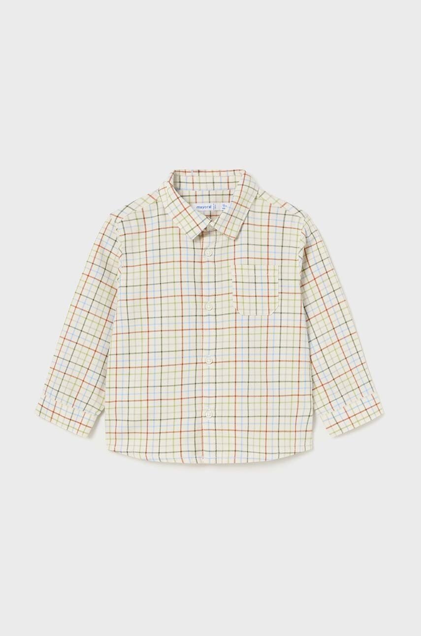 Mayoral camasa de bumbac pentru copii culoarea bej, 2191