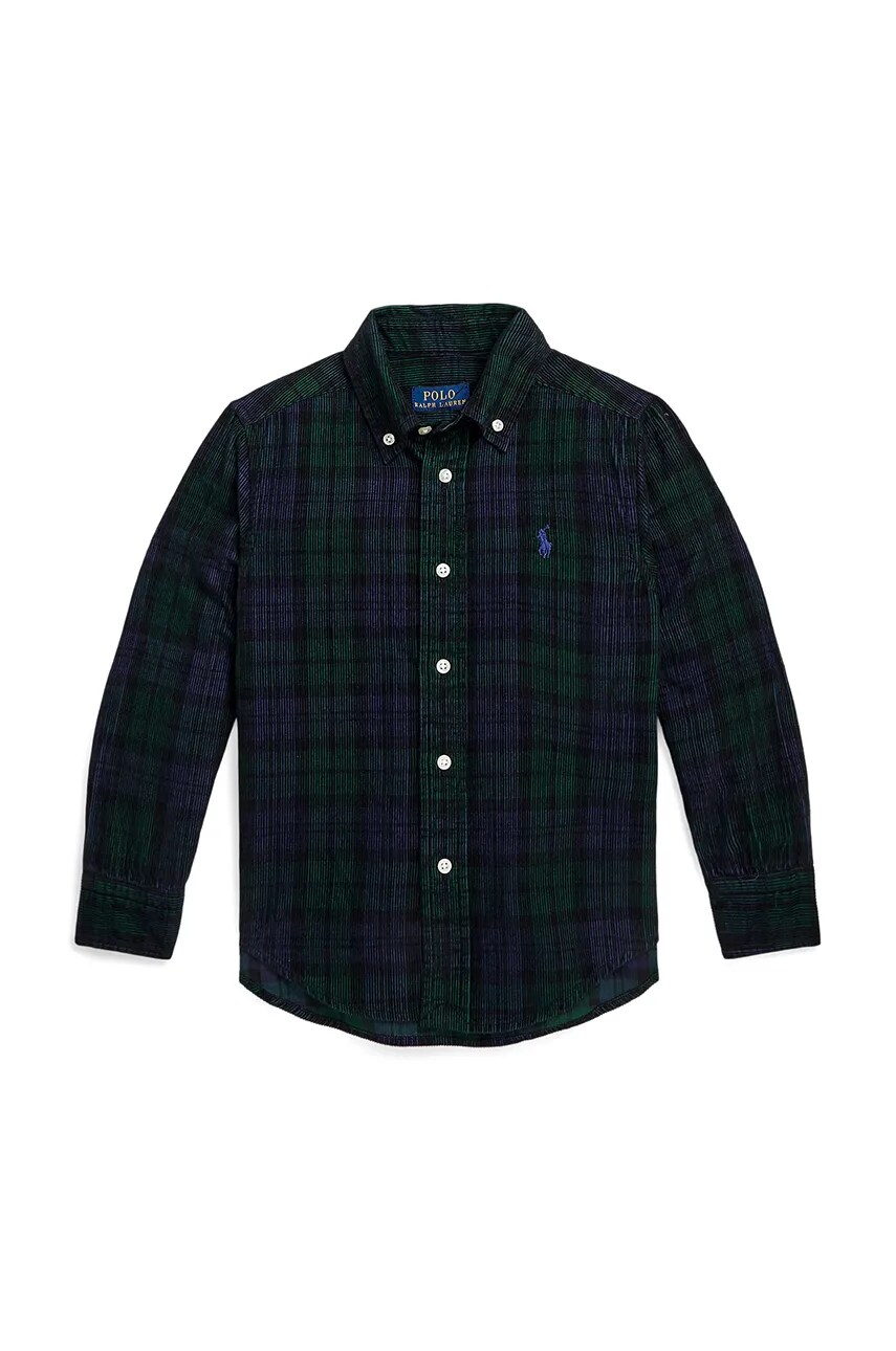 Levně Dětská košile Polo Ralph Lauren tmavomodrá barva, 322878883001