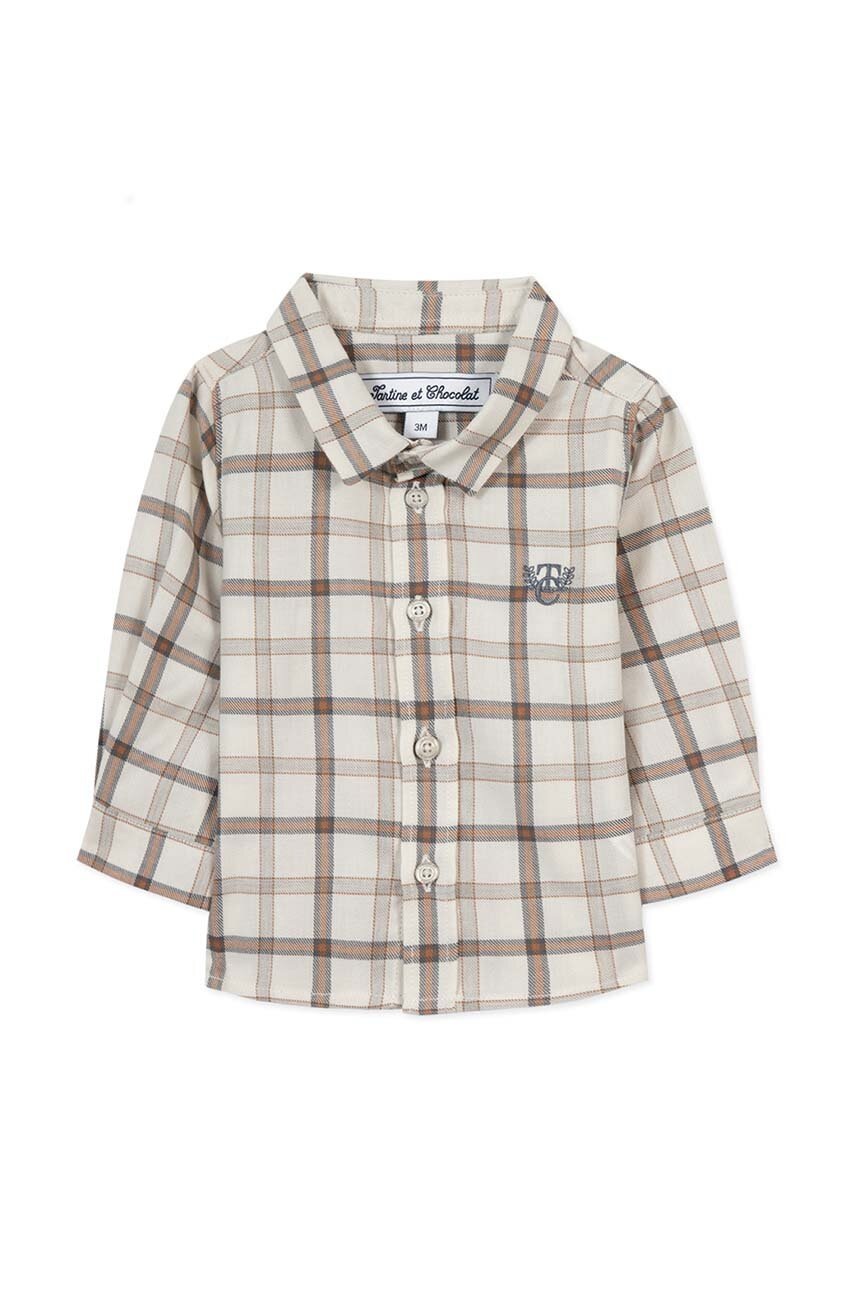 Рубашка для младенцев Tartine et Chocolat цвет бежевый TZ12111