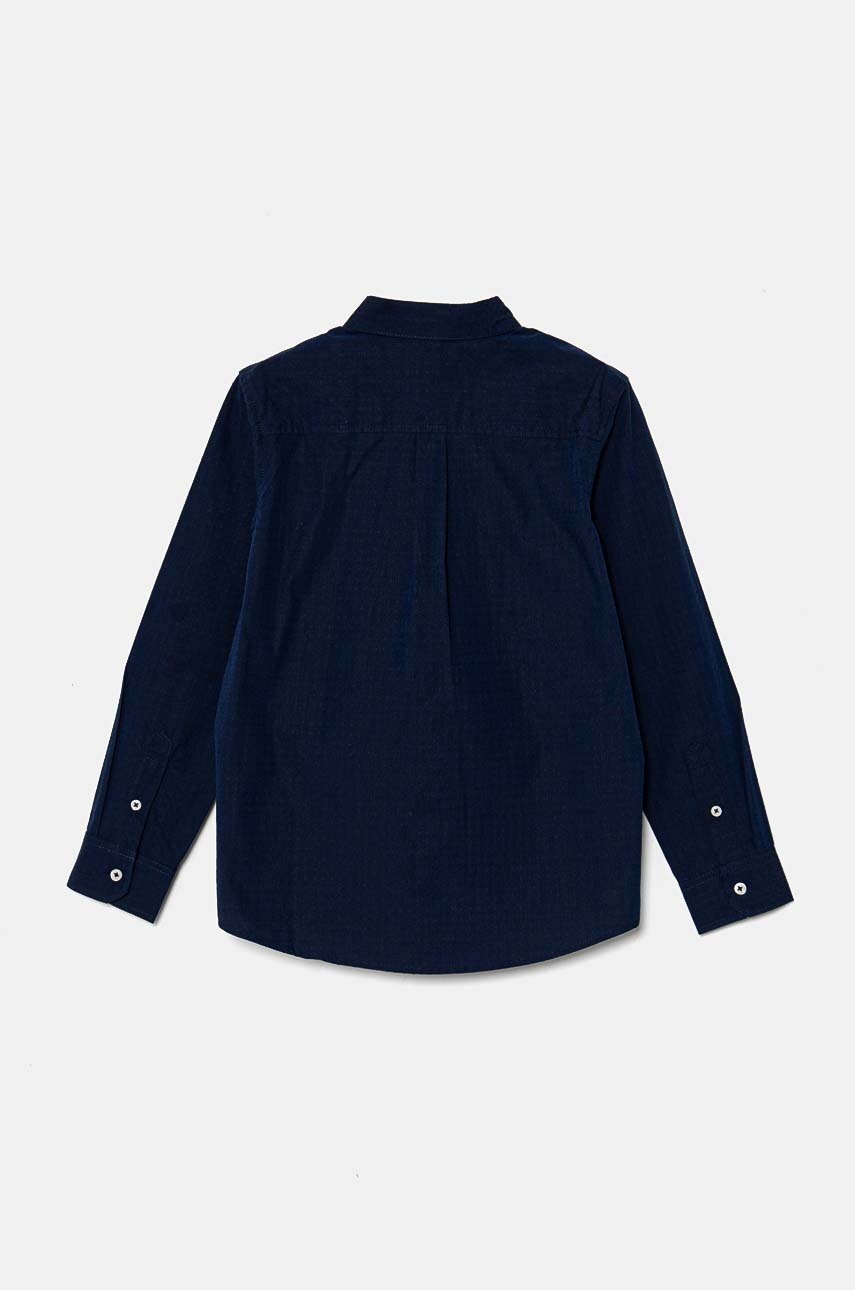 Дитяча бавовняна сорочка United Colors of Benetton колір синій 5DGXCQ00T в Хмельницькому Дитяча бавовняна сорочка United Colors of Benetton колір синій 5DGXCQ00T в Хмельницькому