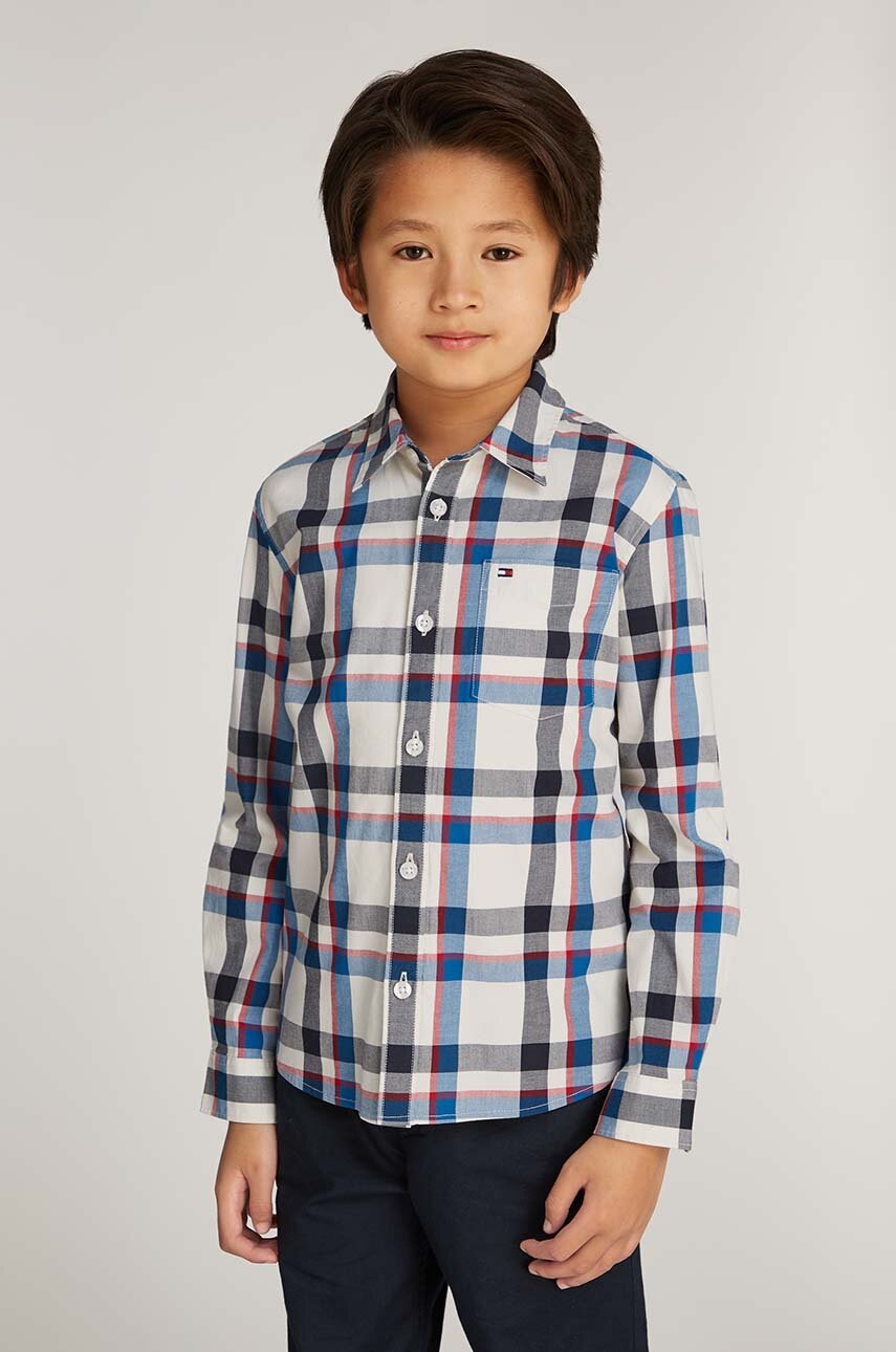 

Детска риза Tommy Hilfiger в бежово KB0KB09169, Бежов