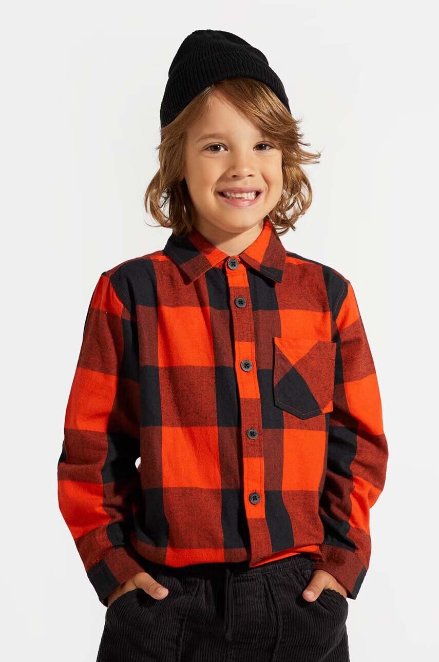 Coccodrillo camasa de bumbac pentru copii culoarea rosu, GRUNGE SWAMP BOY KIDS