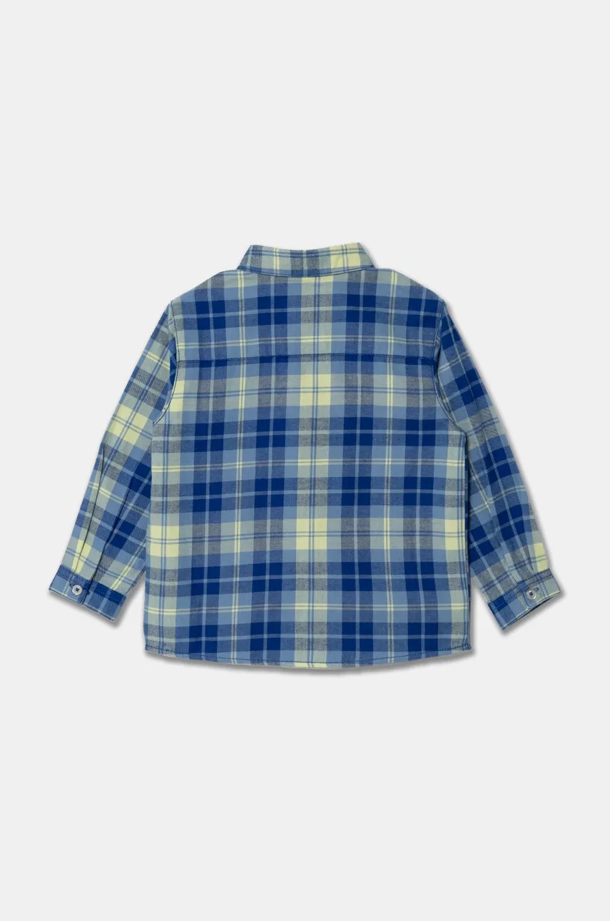 Детская хлопковая рубашка United Colors of Benetton 5LQHGQ024