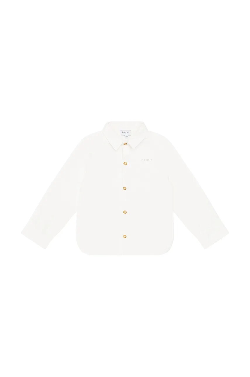 

Детска памучна риза Donsje Bellare Shirt в бяло 4083000, Бял
