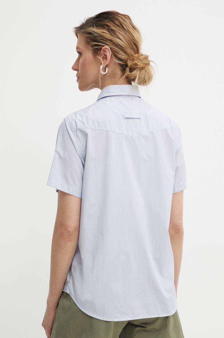 Бавовняна сорочка G-Star Raw жіноча regular класичний комір D24592-C667 