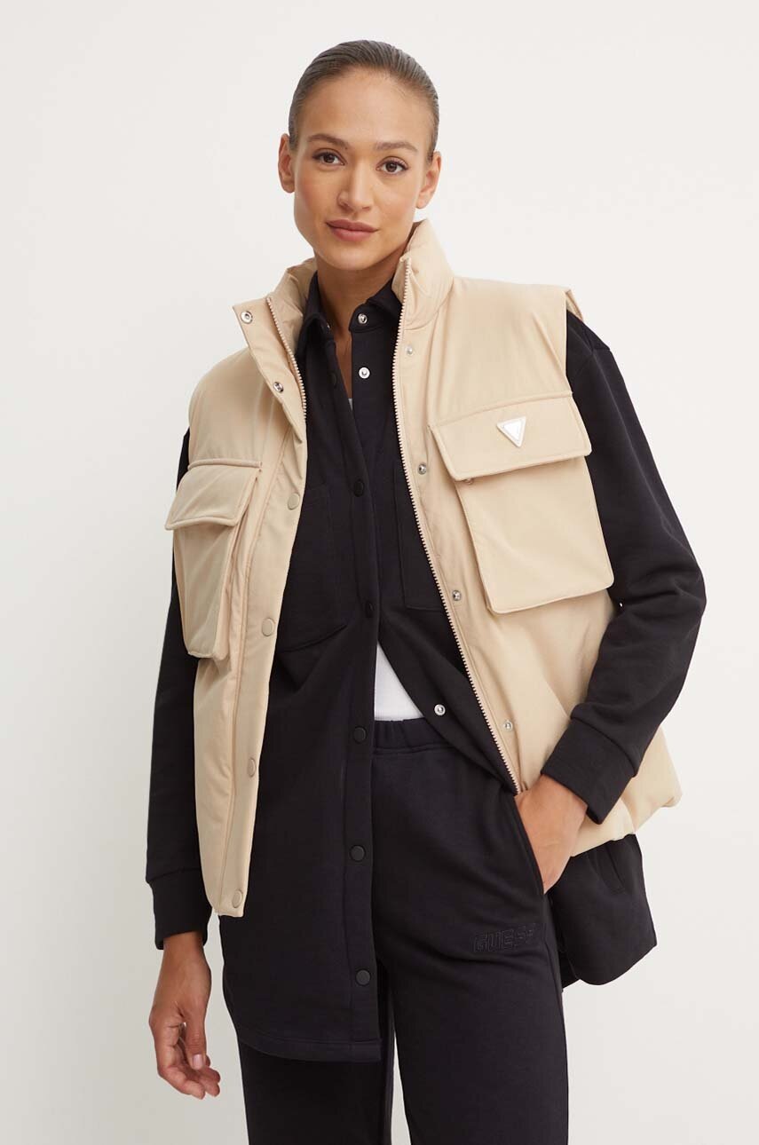 

Елек Guess AURLIE дамски в бежово зимен модел V4YL00 WG982, Бежов