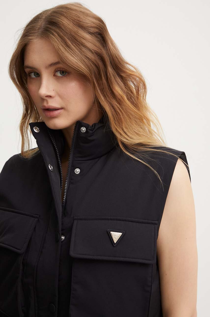 Безрукавка Guess AURLIE жіноча колір чорний зимова V4YL00 WG982 