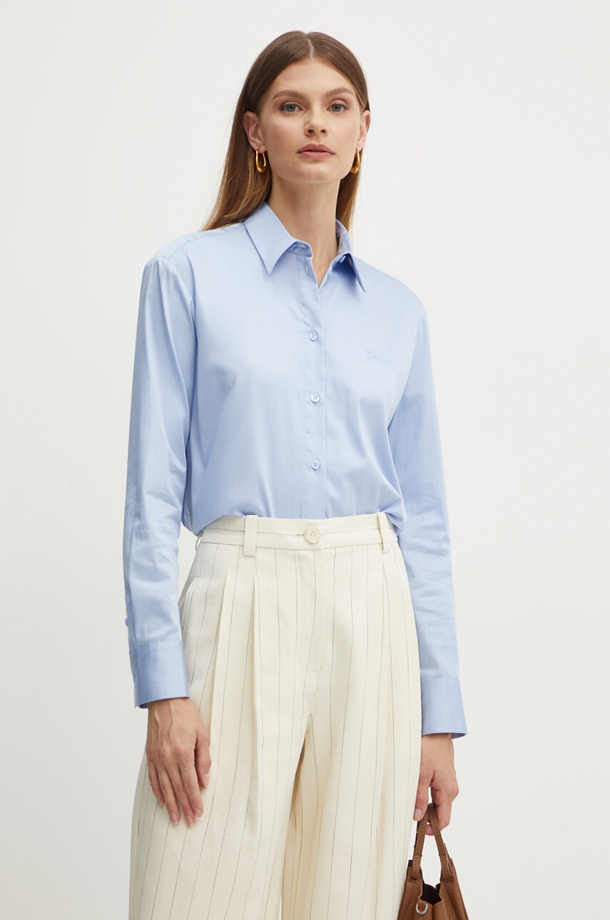 Levně Košile Guess CELESTE dámská, relaxed, s klasickým límcem, W4YH58 WGDJ1