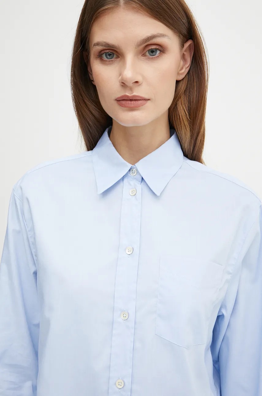 Бавовняна сорочка Pinko жіноча regular класичний комір 103708 A1Y0 