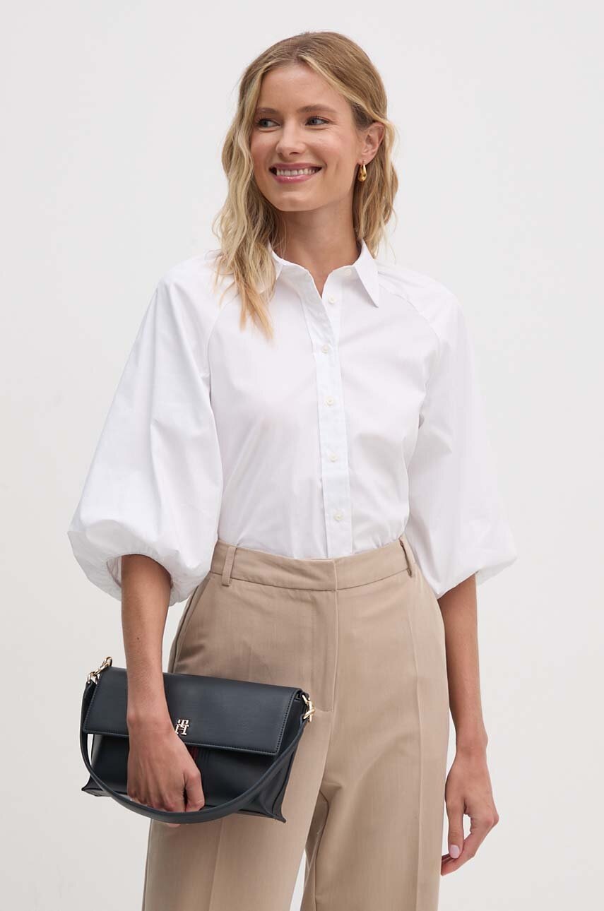 

Риза Lauren Ralph Lauren дамска в бяло със стандартна кройка с класическа яка 200940250, Бял
