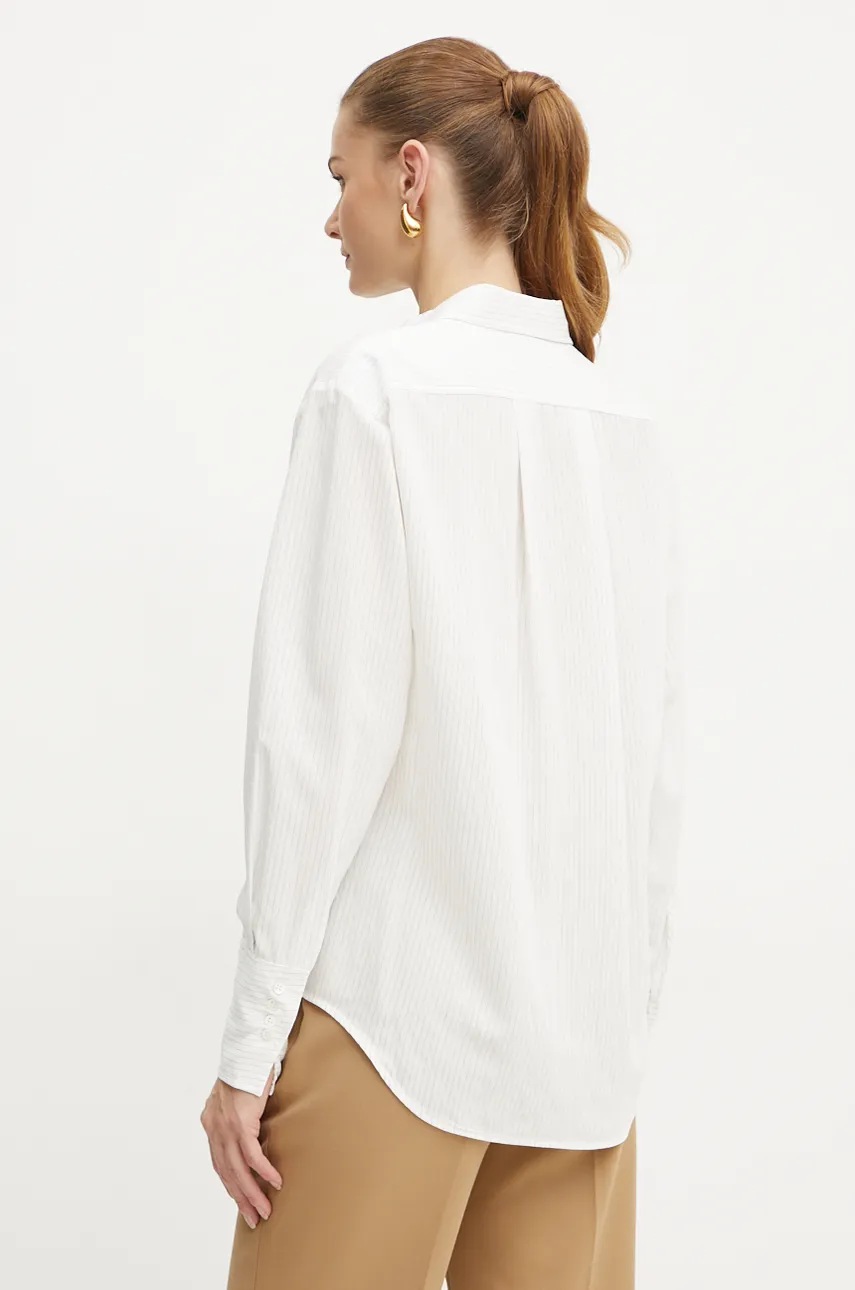 Сорочка Pinko жіноча колір білий regular класичний комір 104376 A273 