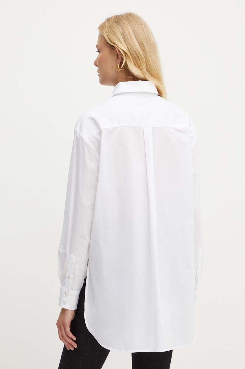 MAX&Co. pamut ing női, galléros, fehér, relaxed, 2428116024200 termék 2. képe