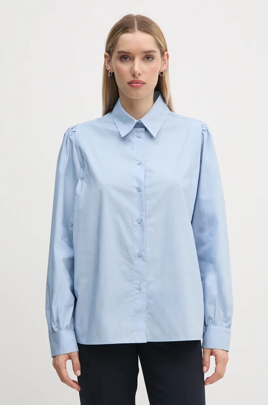 United Colors of Benetton camasa din bumbac femei, cu guler clasic, regular, 5UJFDQ09C United Colors of Benetton camasa din bumbac femei, cu guler clasic, regular, 5UJFDQ09C