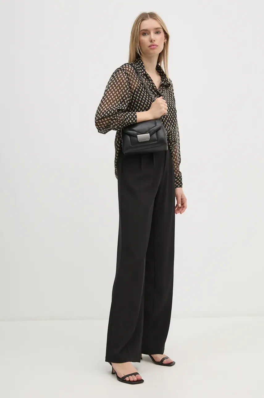 Рубашка Pepe Jeans SAMANTHA женская цвет чёрный relaxed классический воротник PL304931 Рубашка Pepe Jeans SAMANTHA женская цвет чёрный relaxed классический воротник PL304931