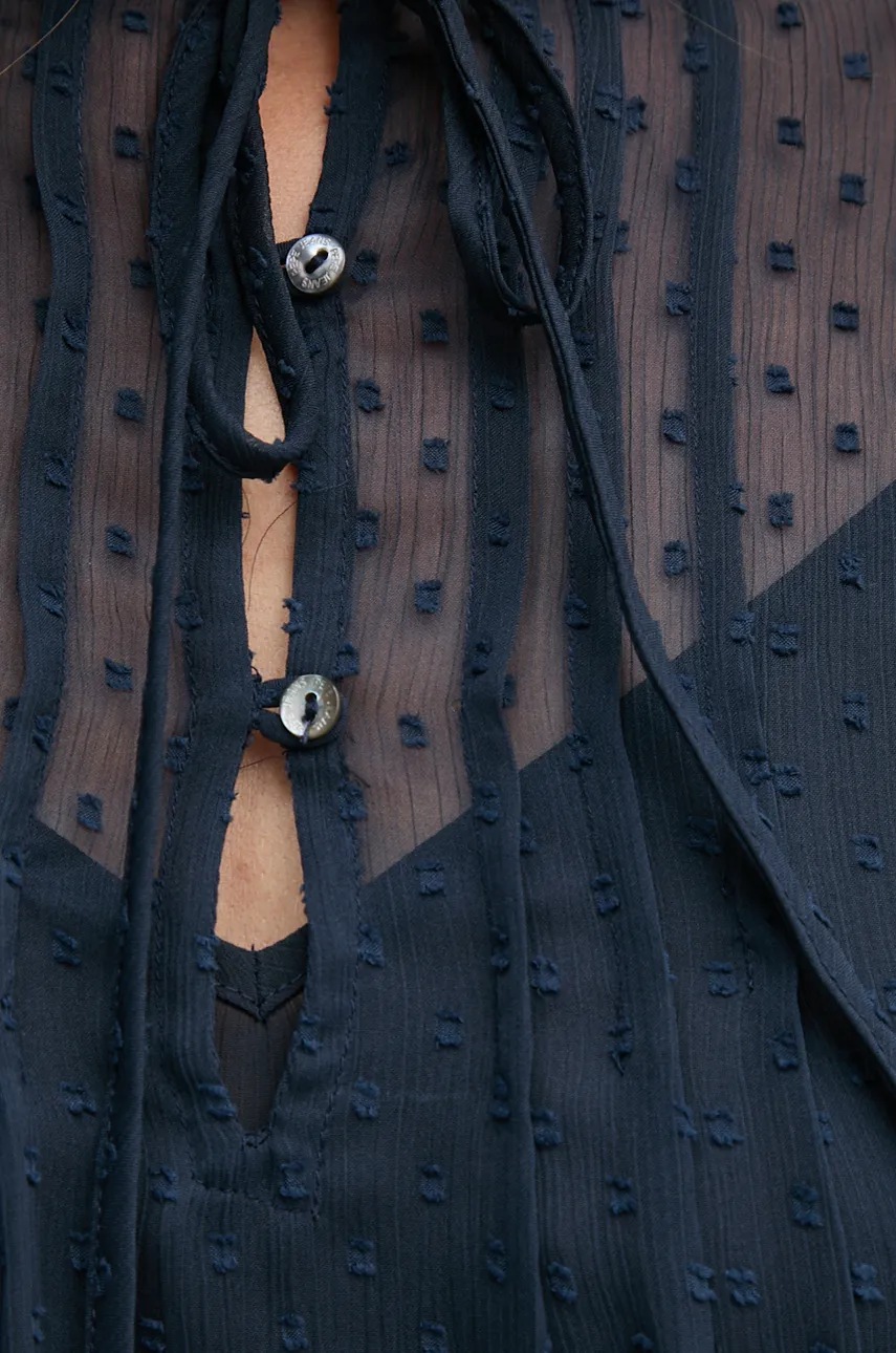 Μπλουζάκι Pepe Jeans ODETTE χρώμα: ναυτικό μπλε, PL304944 φωτογραφία