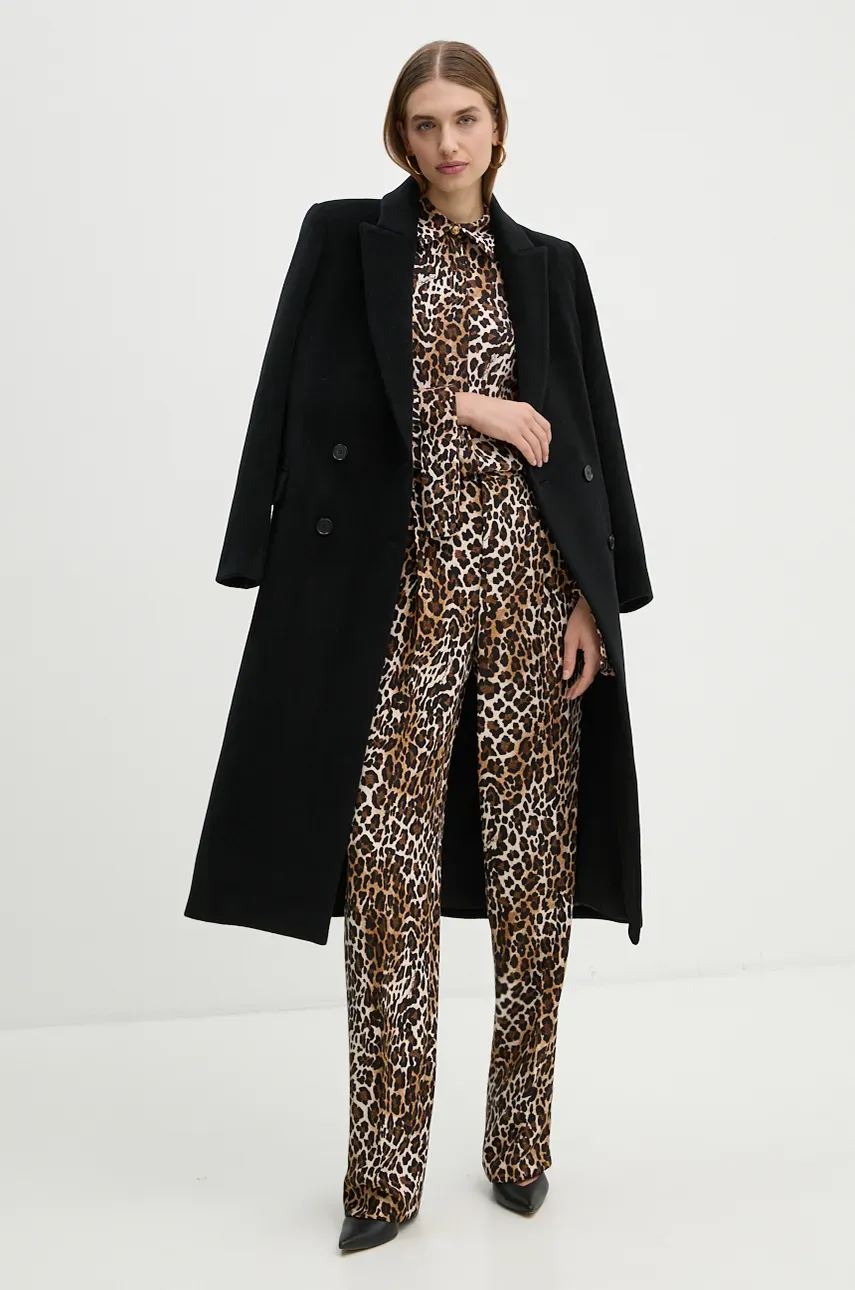 Рубашка Elisabetta Franchi женская цвет коричневый regular классический воротник CA09547E2 Рубашка Elisabetta Franchi женская цвет коричневый regular классический воротник CA09547E2